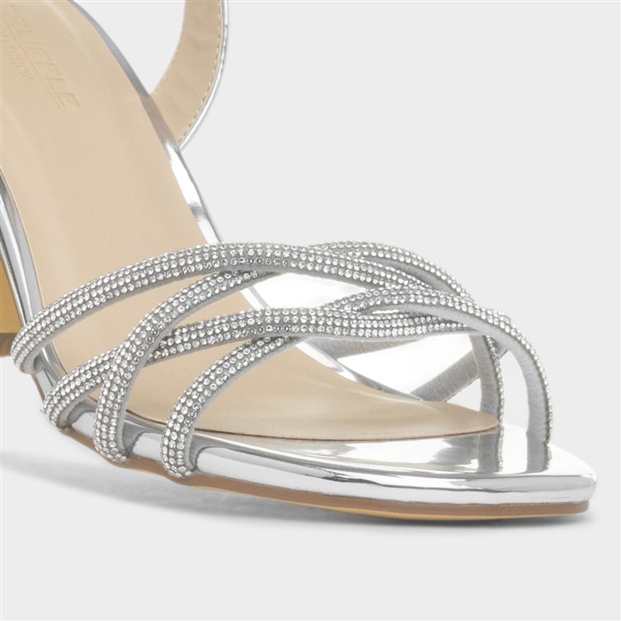 Kaylee Womens Silver Heel
