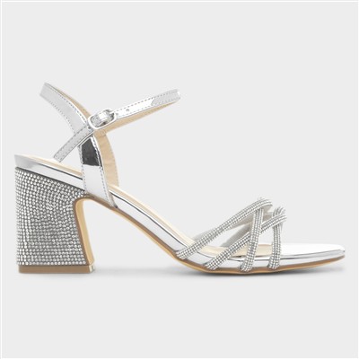 Kaylee Womens Silver Heel