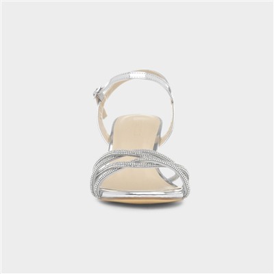 Kaylee Womens Silver Heel