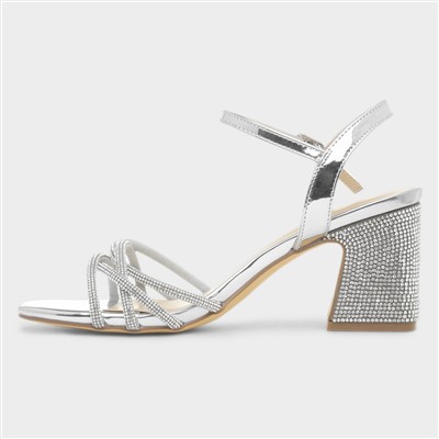 Kaylee Womens Silver Heel