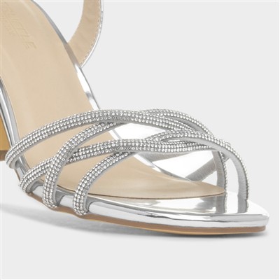 Kaylee Womens Silver Heel