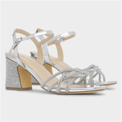 Kaylee Womens Silver Heel