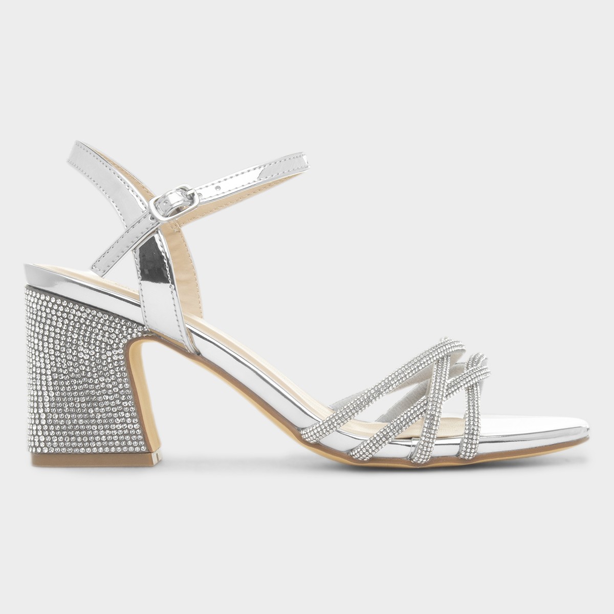 Kaylee Womens Silver Heel