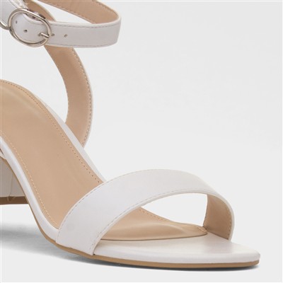 Lillie Womens White Heel