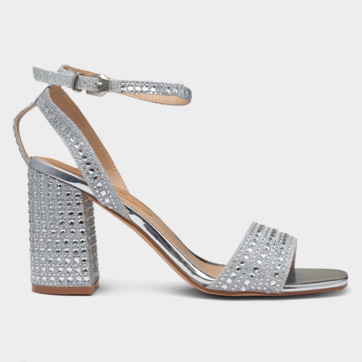 Lucia Womens Silver Heel