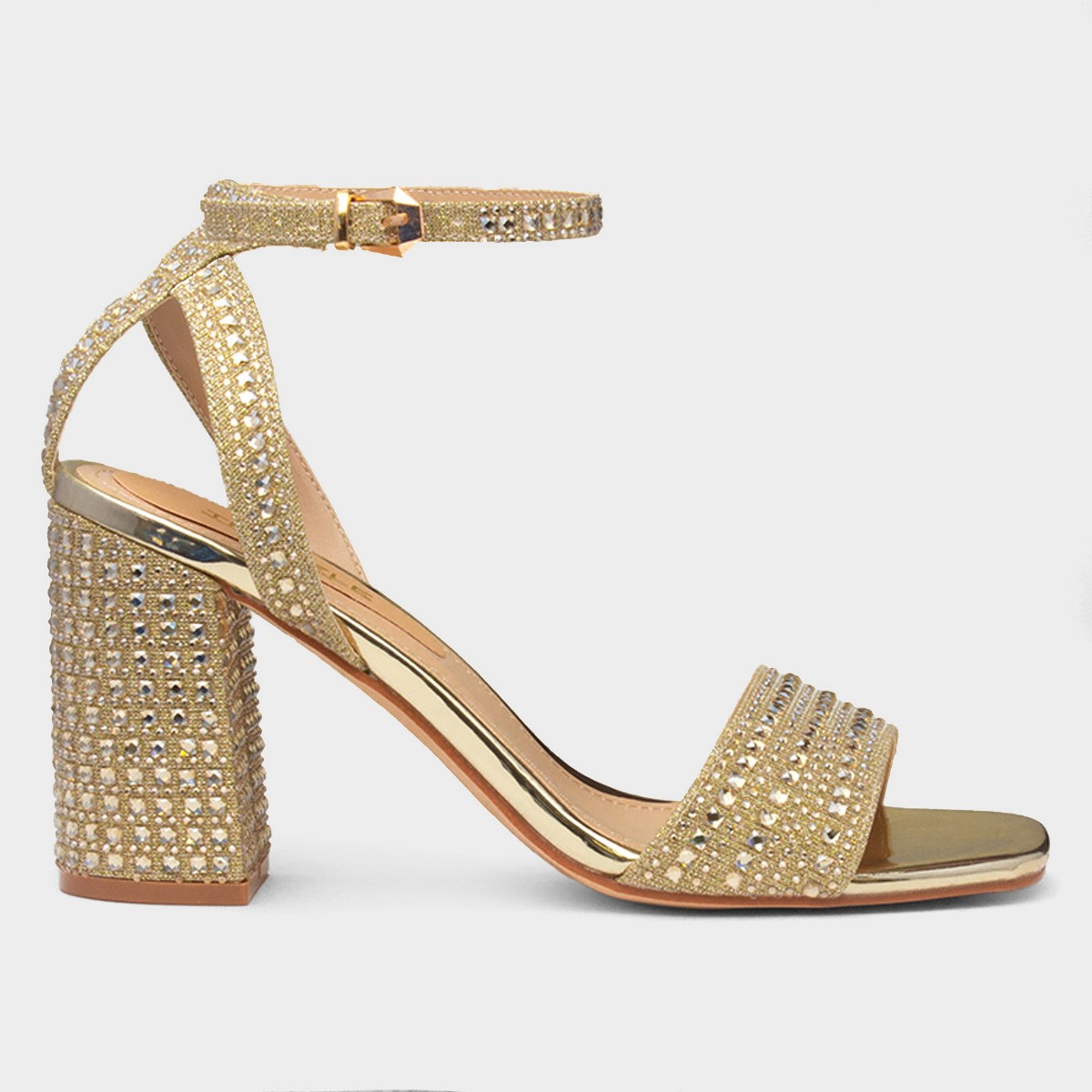 Lucia Womens Gold Heel