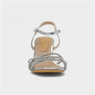 Kaylee Womens Silver Heel