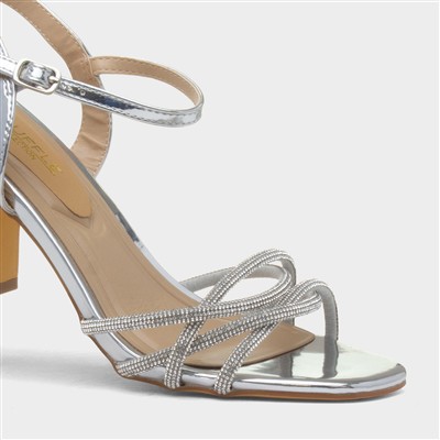 Kaylee Womens Silver Heel