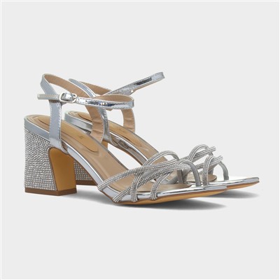 Kaylee Womens Silver Heel