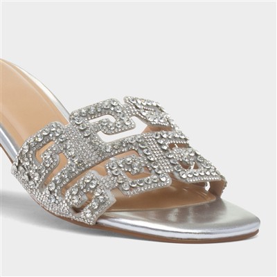 Harmony Womens Silver Heel