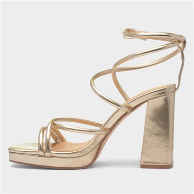 Julianna Womens Gold Heel