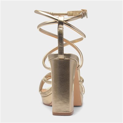 Julianna Womens Gold Heel