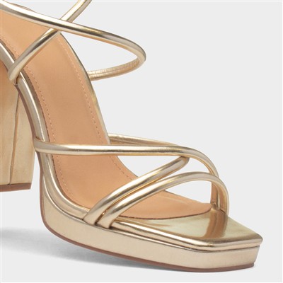 Julianna Womens Gold Heel