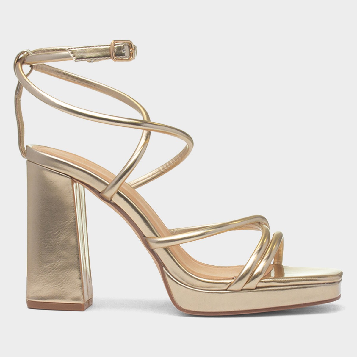 Julianna Womens Gold Heel