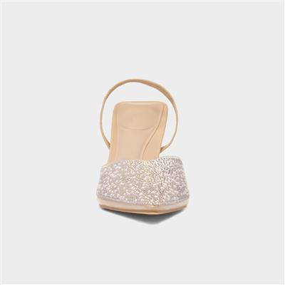 Lillia Womens Silver Heel