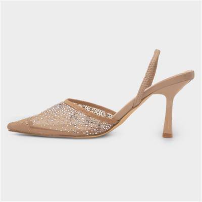 Ivanna Womens Nude Heel