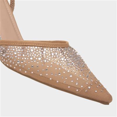 Ivanna Womens Nude Heel