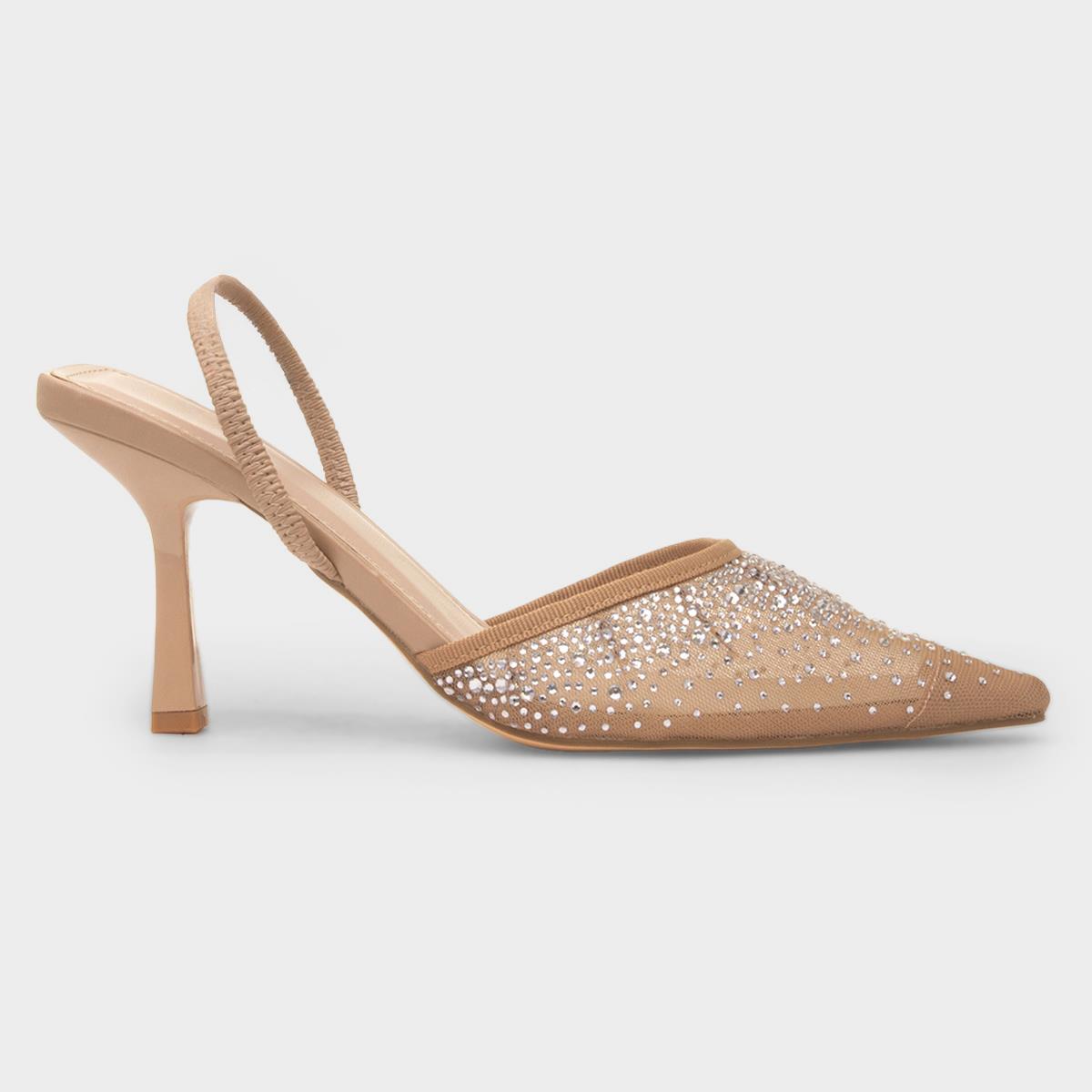 Ivanna Womens Nude Heel
