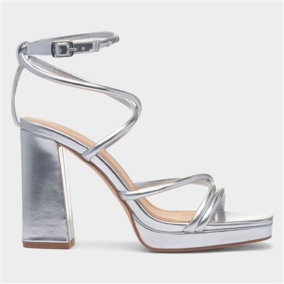 Julianna Womens Silver Heel