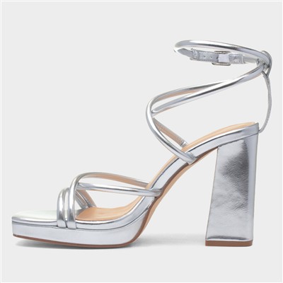 Julianna Womens Silver Heel