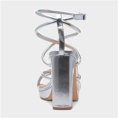 Julianna Womens Silver Heel