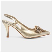 Truffle Collection Bianca Womens Gold Bow Heel (Click For Details)