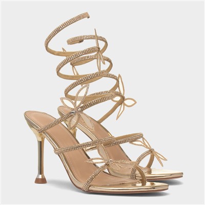 Yara Womens Gold Heel