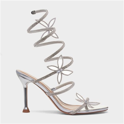 Yara Womens Silver Heel