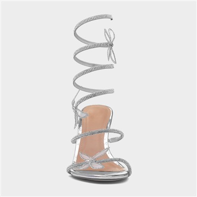 Yara Womens Silver Heel