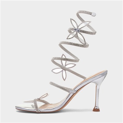 Yara Womens Silver Heel