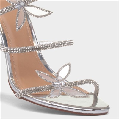 Yara Womens Silver Heel