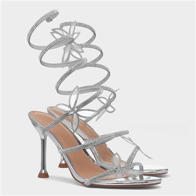 Yara Womens Silver Heel