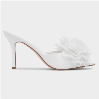Estelle Womens White Heel