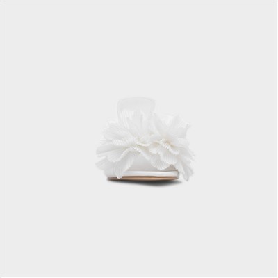 Estelle Womens White Heel