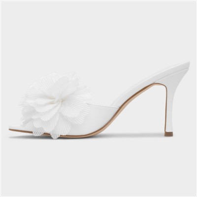 Estelle Womens White Heel
