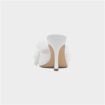Estelle Womens White Heel