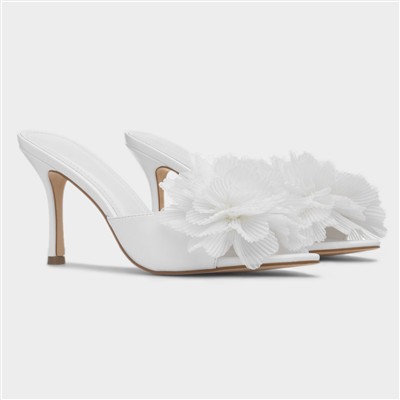 Estelle Womens White Heel