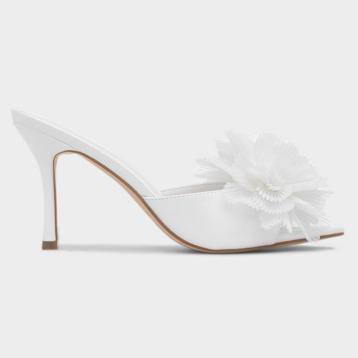 Estelle Womens White Heel