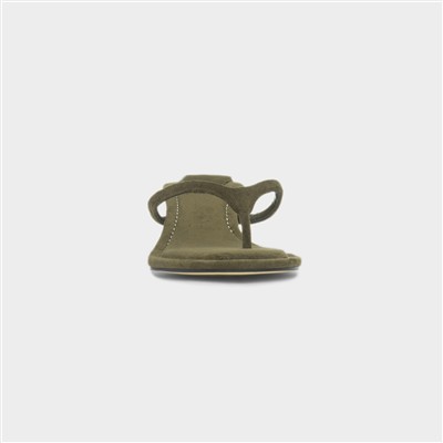 Lowri Womens Olive Mule Heel