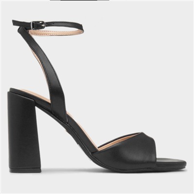 Jane Womens Black Heeled Sandal