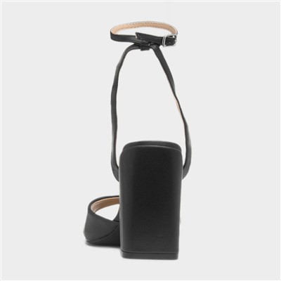 Jane Womens Black Heeled Sandal