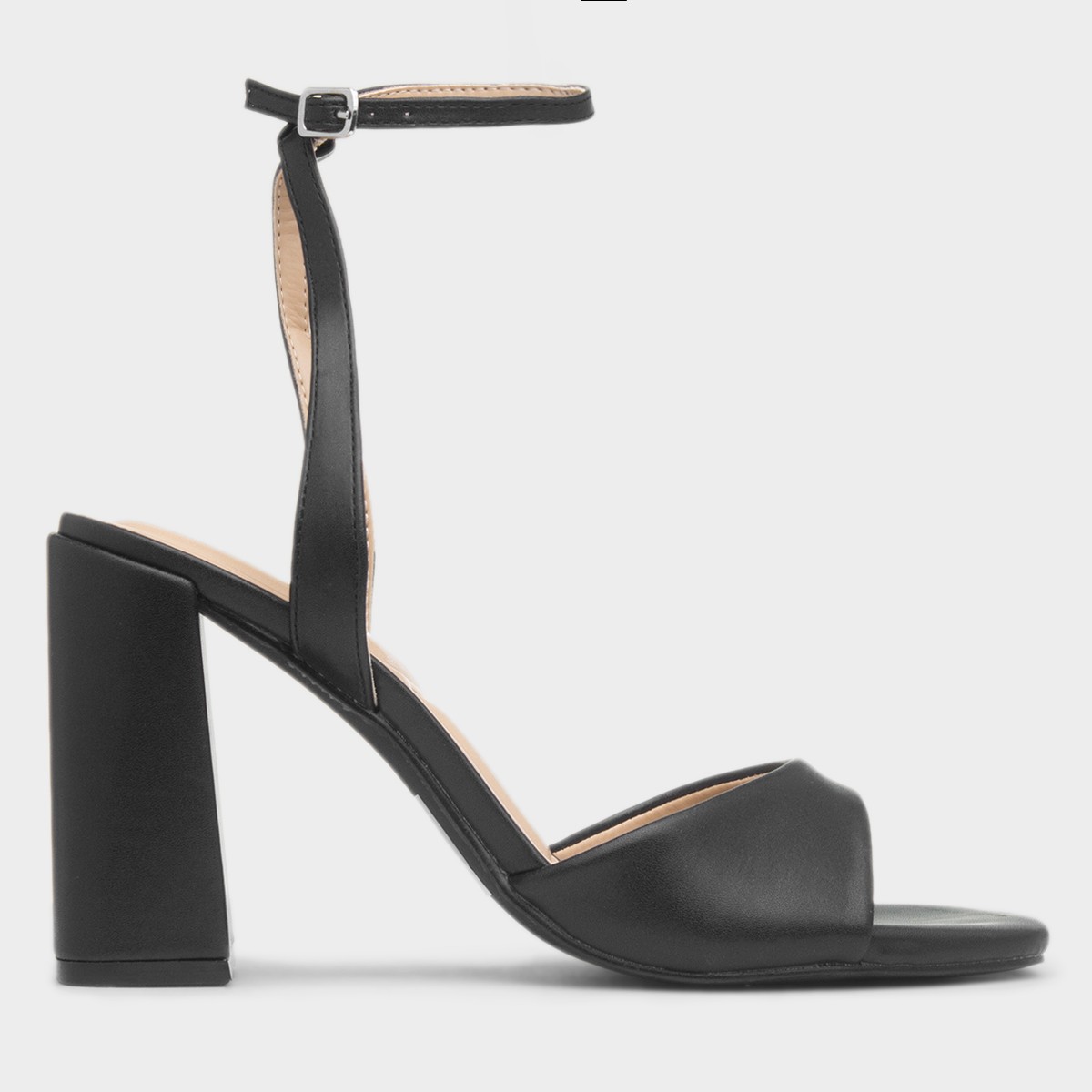Jane Womens Black Heeled Sandal