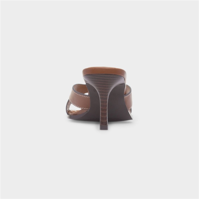 Martha Tan Mule Heeled Sandal