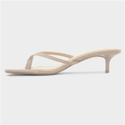 Dua Taupe Womens Heeled Sandal