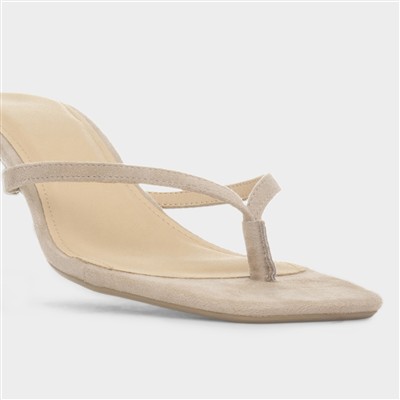 Dua Taupe Womens Heeled Sandal