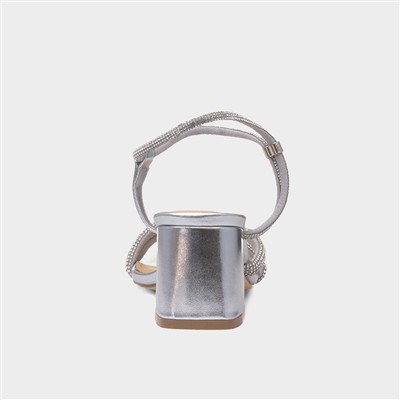 Ophelia Womens Silver Heel