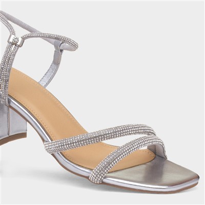 Ophelia Womens Silver Heel