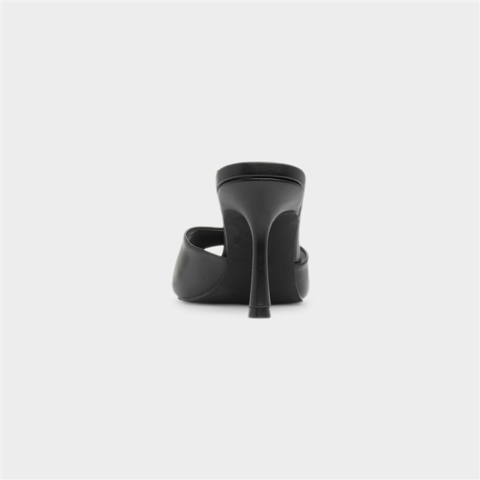 Ariel Womens Black Mule Heel