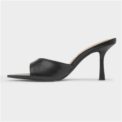 Ariel Womens Black Mule Heel