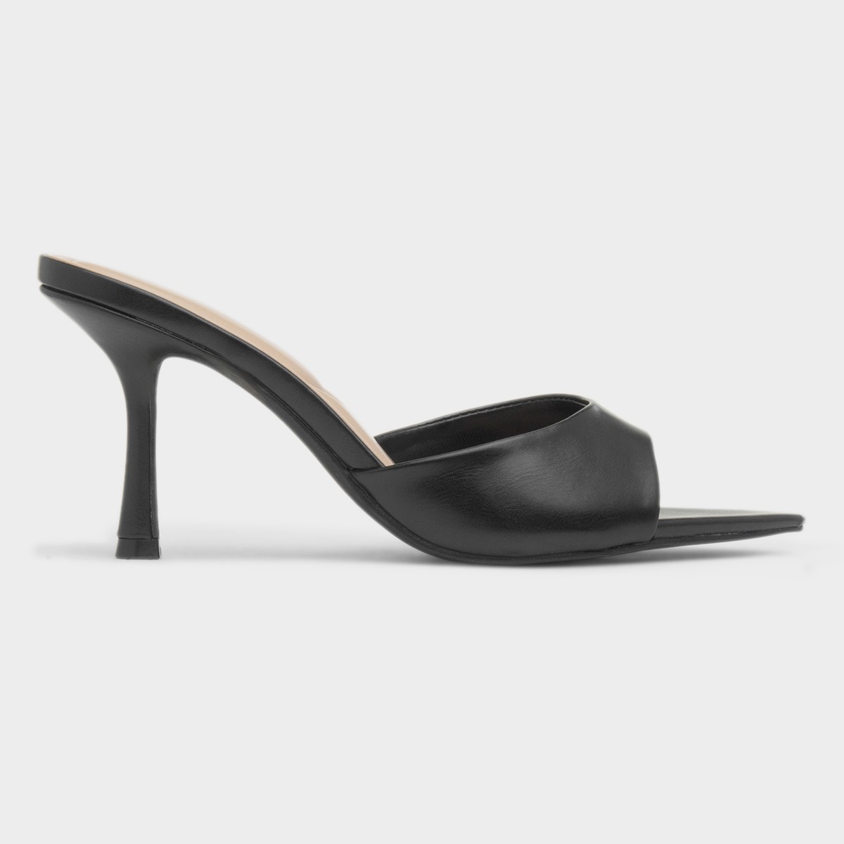 Ariel Womens Black Mule Heel